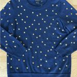 J.Crew - Starry Teddie Sweater in Navy Blue & Gold Photo 1