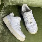 Nike  Air Force 1 Low White Leather Sneakers Womens Size 8 Photo 0