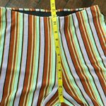 Silence + Noise Urban Outfitters Silent + Noise Striped Knit Pants Women’s Size M Cropped Retro Photo 5