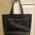 Nicole Miller New York Black Hudson Studded Tote Bag + Insert Photo 1