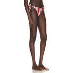 PatBO Twist String Bikini Bottom in Flamant Large New Womens Swim Red Photo 11