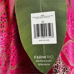 Farm Rio NWT  Pink Floral Glam Scarf Long Sleeve Maxi Dress Photo 11