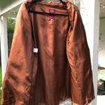 Moda M&R In Pelle Firenze Leather Shimmer Gold Jacket - size 8 Photo 7