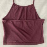 Brandy Melville Burgundy Halter Top Photo 2