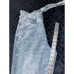 SO  High Rise Mom‎ Jeans Acid Wash Belted Distressed Hem Denim Pants Size 30 Photo 9