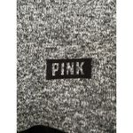 Victoria's Secret PINK  Crop Sweater Size Small Gray Knit Half Zip Drawstring Photo 8