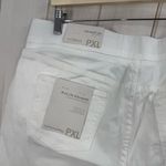 Soft Surroundings Women’s Petite XL White Pull on Straight Jeans New Photo 2