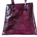 Vintage DESMO croc embossed Leather shoulder Bag Red Photo 1