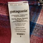 Burgundy and Navy Plaid Flannel Shirt Size 6 Patagonia Women's Flannel Photo 6