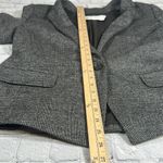 Ann Taylor  Notched One Button Peplum Blk Grey Blazer Wool Blend size 14 NEW NWT Photo 7