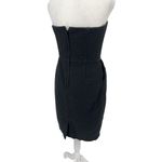 Lilly Pulitzer LILLY‎ PULITZER Black Textured Knit Strapless Short Dress Knee Length Stretch Photo 2