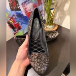 Vera Wang  Black and Silver Paisley Flats Photo 8