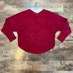 Milano Burgundy Cropped Dolman Sweater Size XL Purple Photo 3