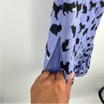 Kate Spade Periwinkle Black Cat Kitty Print Drop Waist Shift Dress Women Size 0 Photo 3