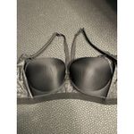 Victoria Sport  Knockout Front Close Sports Bra 32DD‎ Black White Speckle Zipper Photo 2