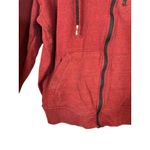 CSG Maroon Cotton Blend Hooded Full Zip Casual Sweat Jacket Men Sz XL Red Photo 2