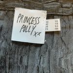 Princess Polly  Crinkle Textured Satin Snap Button Down Relaxed Fit Shirt 14 Photo 6