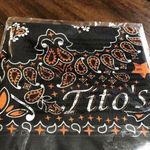 Titos Vodka Paisley Bandana Black Photo 1