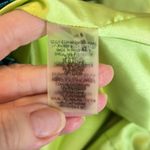 T Tahari navy blue sheath w/print band green & blue zipperâ& greenâlining Photo 13