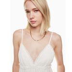 Sunday Best Angela Tiered Lace Mini Dress V Neck Women’s Medium Babydoll Angel White Photo 4