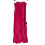 Lulus  Strapless Pleated Maxi Dress Hot Pink XL Photo 1
