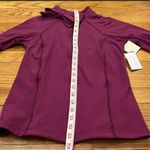 Kate Spade NWT x Beyond Yoga Zinfandel Neck Bow Front Zip Jacket sz S Photo 10