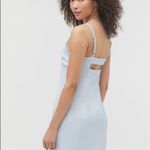 Urban Outfitters Baby Blue Satin Mini Dress Photo 1
