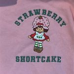 Strawberry Shortcake '79 Juniors Quarter Zip‎ Graphic Pullover Large Sweatshirt Pink Photo 1