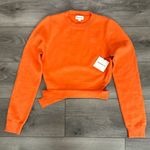 superdown Iris Cutout Back Orange Long Sleeve Knit Sweater Size Large Photo 0