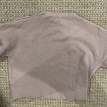 Oat New York Sweater Womens Size Small Balloon Sleeve Light Purple Puff Cropped Photo 4