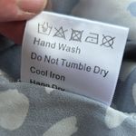 O.P.T. Cope Patchwork Polka Dot Colorblock Ruffle Twist Front Maxi Dress Small Green Photo 7