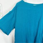 Eileen Fisher Size Small Boat Neck Boxy Organic Cotton Short Sleeve Top Photo 2