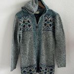 Royal Robbins Knit Zip Up Hoodie Sweater Wool Blend Women’s Large Blue Gray L Photo 0