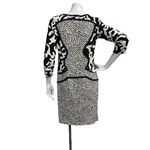 Diane Von Furstenberg DVF  3/4 Sleeve Keyhole Silk Dress Sz 8 Geo Graphic Casual Photo 4