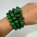 Green Beaded Made With Love Wrap Bracelet Photo 2