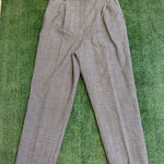 Pendleton Vintage  Black and White Plaid Wool Trousers, Size 6 Photo 0
