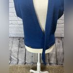 Vintage campus acrylic sweater vest medium Blue Photo 10