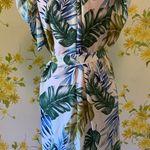 OVI Tropical Print Belted Shirt Dress Size S Photo 2