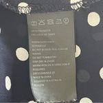 Bardot  | Navy Blue Polka Dot Open Back Sheer Button Down Blouse Sz 4 Photo 7