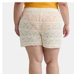 Time and Tru Macrame Coverup Shorts Cream Size 2X Photo 5