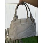 Kate Spade  Pebbled‎ Leather Bexley Stevie Satchel Shoulder Bag Light Gray S Photo 3