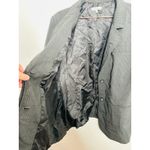 Moon River Gray Pinstripe Double Layered Front Button Blazer Jacket sz Medium Photo 10