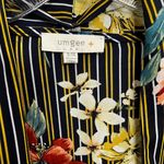 Umgee XL / 1X Sheer Floral Striped Long Kimono Duster Open Front Casual Photo 2