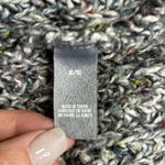 Aerie  Gray Chunky Knit XL Sweater Confetti Threads Lace-Up Pullover Photo 9