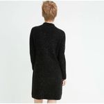 Madewell  Donegal Northfield Mock Neck Sweater Dress Speckled Black Small Photo 4