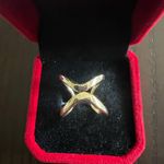 Chunky Gold Statement Ring for Women Gold Knuckle Ring Size 7 Photo 0