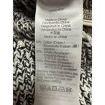 Madewell  Wide Rib Black White Marled Long Sleeve Turtleneck Sweater Top Size M Photo 4