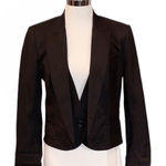 Robert Rodriguez  Built in Vest Blazer Jacket in Black Size 8 Photo 0