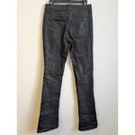 EXPRESS  Women's Jeans Skyscraper Mid Rise Black Reptile Print Size 6 R Photo 12