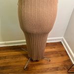 Madison + Hudson Knit Polo Maxi Dress Tan White 3X Photo 7